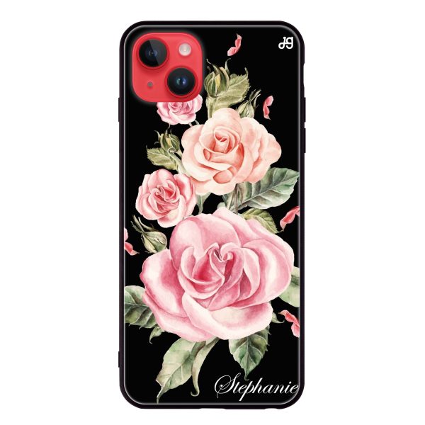 Pink Watercolor Floral iPhone 13 Mini Glass Case Online Sale