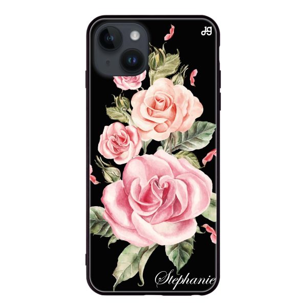 Pink Watercolor Floral iPhone 13 Mini Glass Case Online Sale