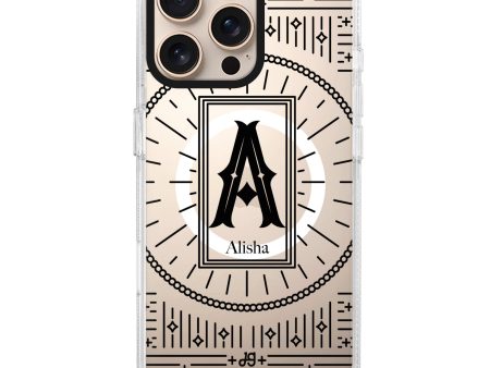 Artistic Monogram II iPhone 14 Pro Max MagSafe Compatible Ultra Clear Case on Sale