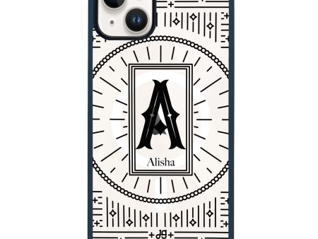 Artistic Monogram II iPhone 14 MagSafe Compatible Impact Guard Bumper Case Hot on Sale