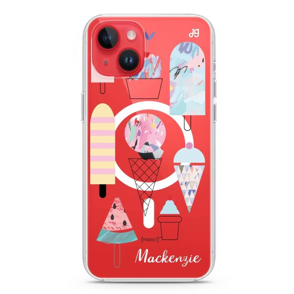 Artistic Ice cream II iPhone 14 MagSafe Compatible Ultra Clear Case Online Hot Sale