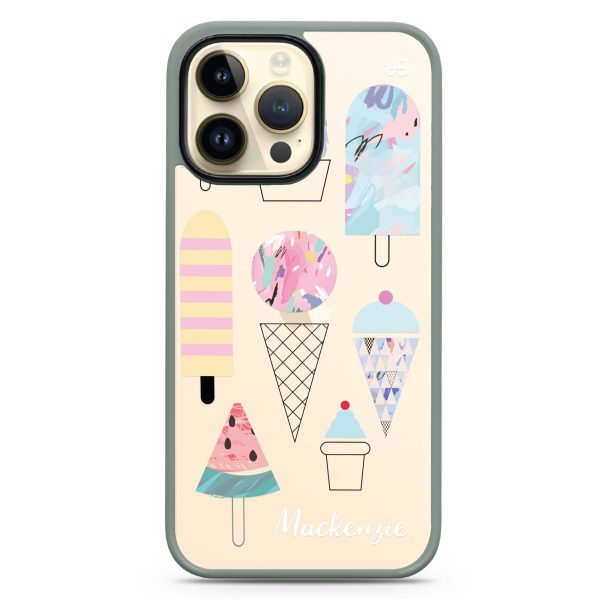 Artistic Ice cream II iPhone 13 Pro Impact Guard Bumper Case For Cheap