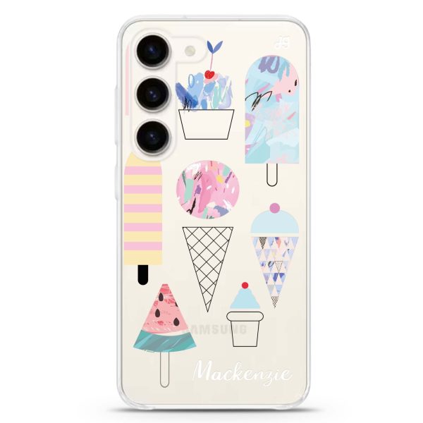 Artistic Ice cream II Samsung Galaxy Ultra Clear Case Supply