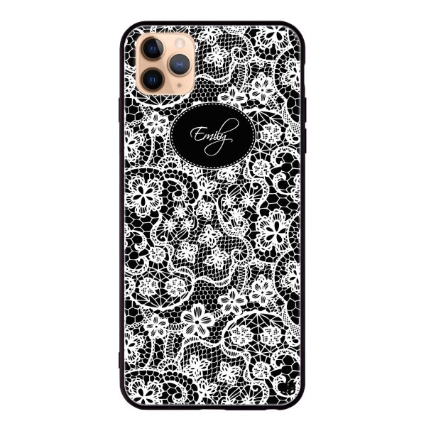 My Floral Lace iPhone 11 Pro Max Glass Case Hot on Sale