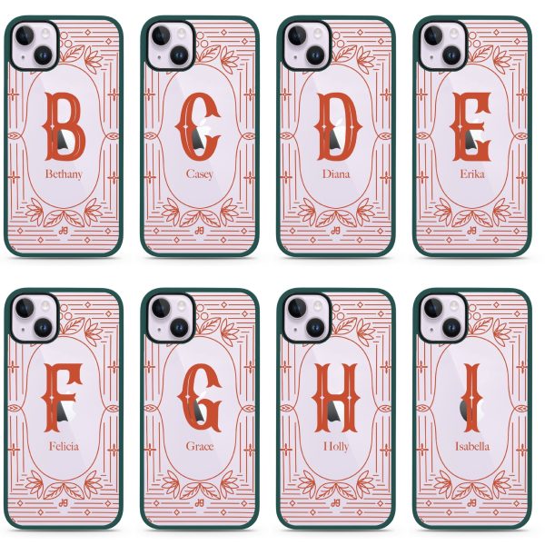 Artistic Monogram I iPhone 15 Plus Impact Guard Bumper Case For Discount