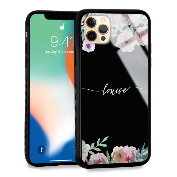 Art of Floral iPhone 12 Pro Glass Case For Cheap