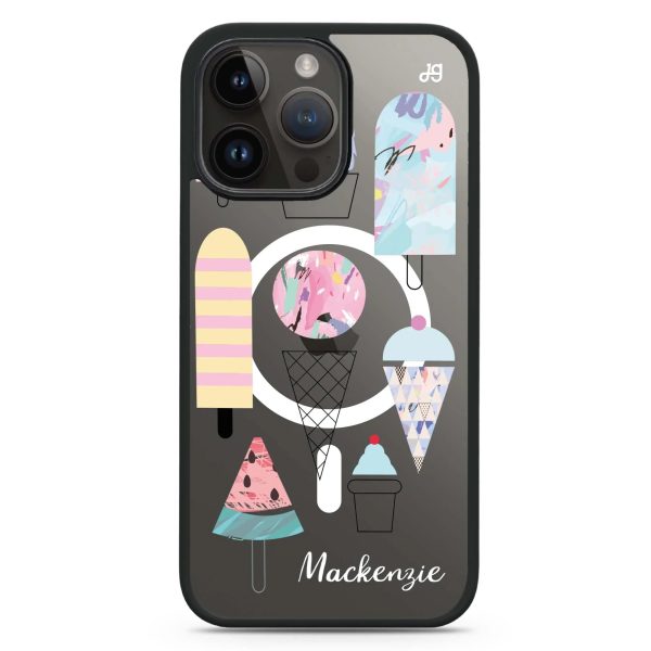 Artistic Ice cream II iPhone 14 Pro Max MagSafe Compatible Impact Guard Bumper Case Discount