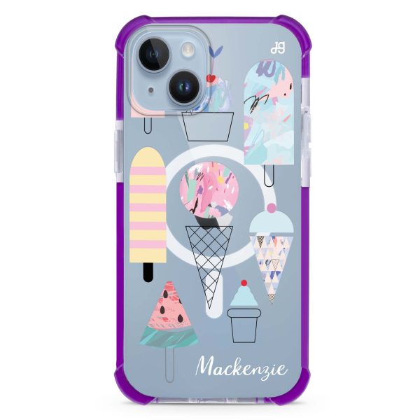 Artistic Ice cream II iPhone 14 MagSafe Compatible Ultra Shockproof Case Online now