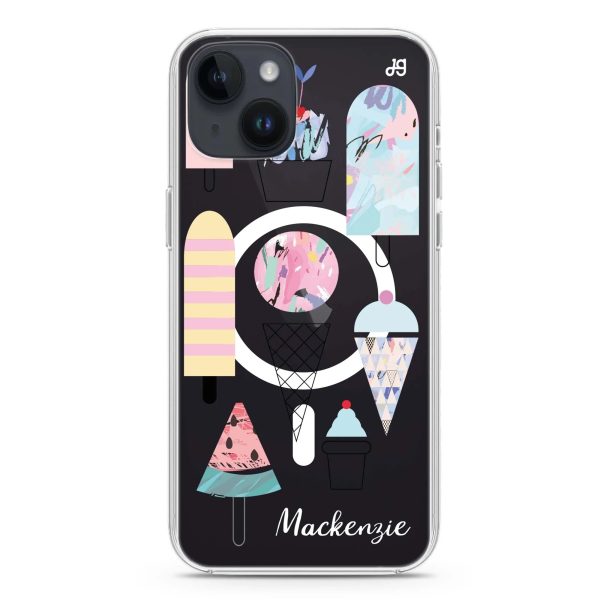 Artistic Ice cream II iPhone 14 MagSafe Compatible Ultra Clear Case Online Hot Sale