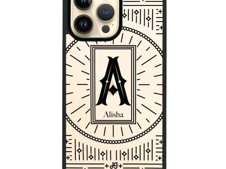 Artistic Monogram II iPhone 14 Pro Impact Guard Bumper Case Discount