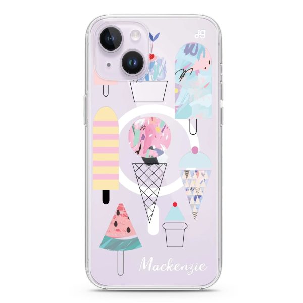 Artistic Ice cream II iPhone 12 MagSafe Compatible Ultra Clear Case Sale