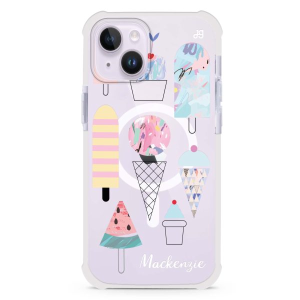 Artistic Ice cream II iPhone 14 MagSafe Compatible Ultra Shockproof Case Online now