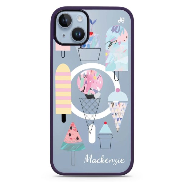 Artistic Ice cream II iPhone 14 MagSafe Compatible Impact Guard Bumper Case Fashion