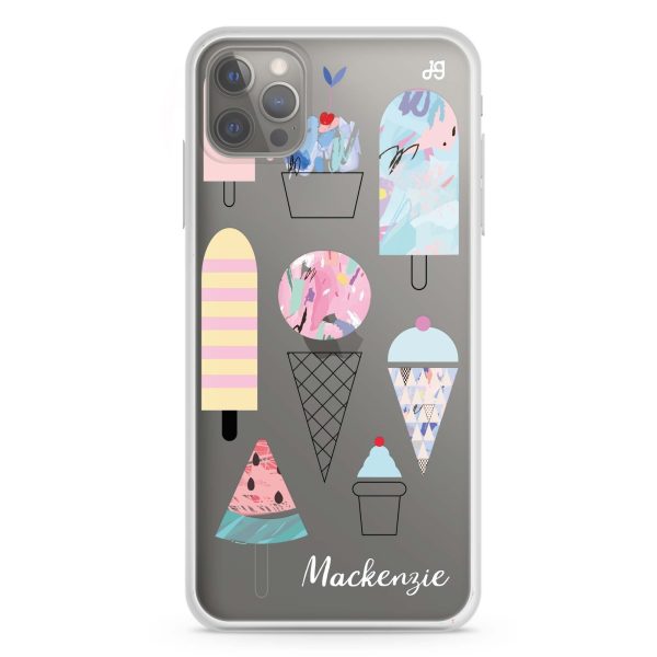 Artistic Ice cream II iPhone 12 Pro Max Ultra Clear Case Hot on Sale