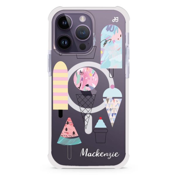 Artistic Ice cream II iPhone 14 Pro Max MagSafe Compatible Ultra Shockproof Case For Cheap