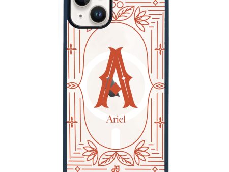 Artistic Monogram I iPhone 14 MagSafe Compatible Impact Guard Bumper Case Online Sale