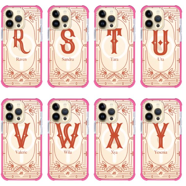 Artistic Monogram I iPhone 14 Pro Max MagSafe Compatible Ultra Shockproof Case Hot on Sale