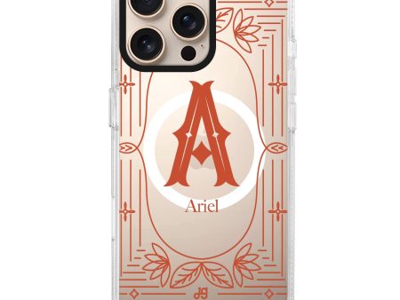 Artistic Monogram I iPhone 14 Pro MagSafe Compatible Ultra Clear Case on Sale