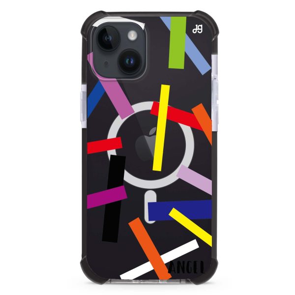 Abstract Art iPhone 14 Plus MagSafe Compatible Ultra Shockproof Case Online Sale