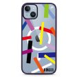 Abstract Art iPhone 14 Plus MagSafe Compatible Impact Guard Bumper Case Cheap