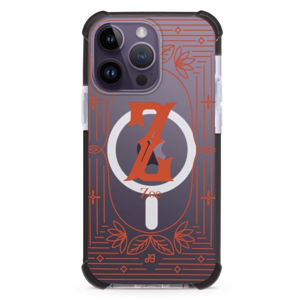 Artistic Monogram I iPhone 14 Pro MagSafe Compatible Ultra Shockproof Case Online