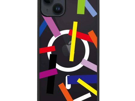 Abstract Art iPhone 14 Plus MagSafe Compatible Impact Guard Bumper Case Cheap