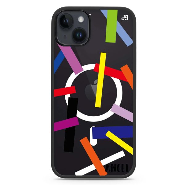 Abstract Art iPhone 14 Plus MagSafe Compatible Impact Guard Bumper Case Cheap