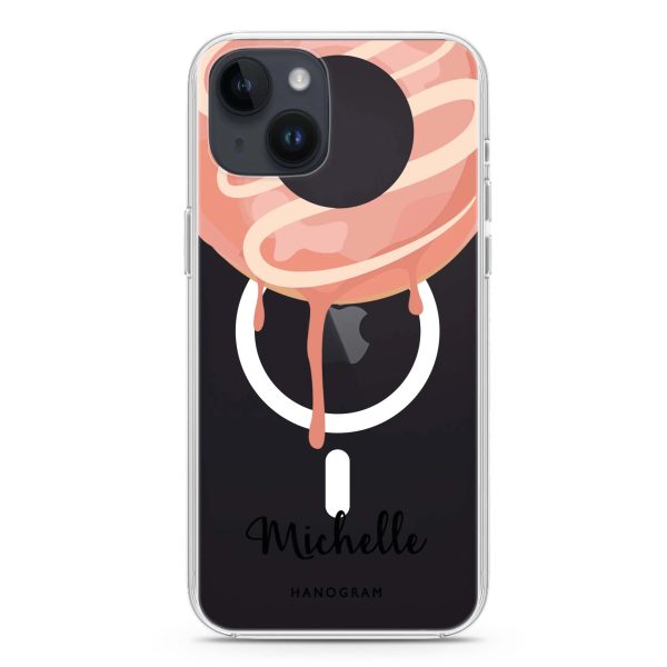 Yummy Donut I iPhone 14 Plus MagSafe Compatible Ultra Clear Case For Sale