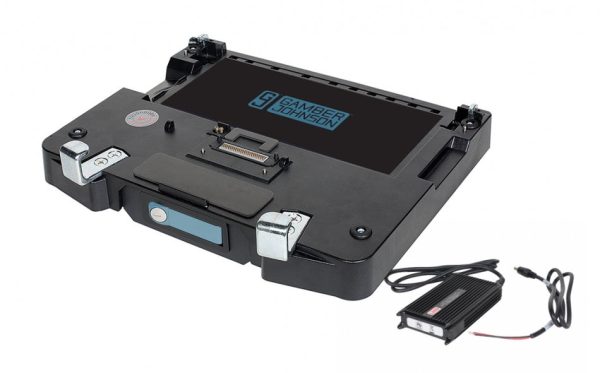 Gamber-Johnson:  KIT: Panasonic Toughbook 55 DUAL RF LITE Port Replication laptop vehicle docking station. Keyed alike (7160-0577-22) and LIND 120W Auto Power Adapter with Bare Wire Lead (7300-0461) on Sale